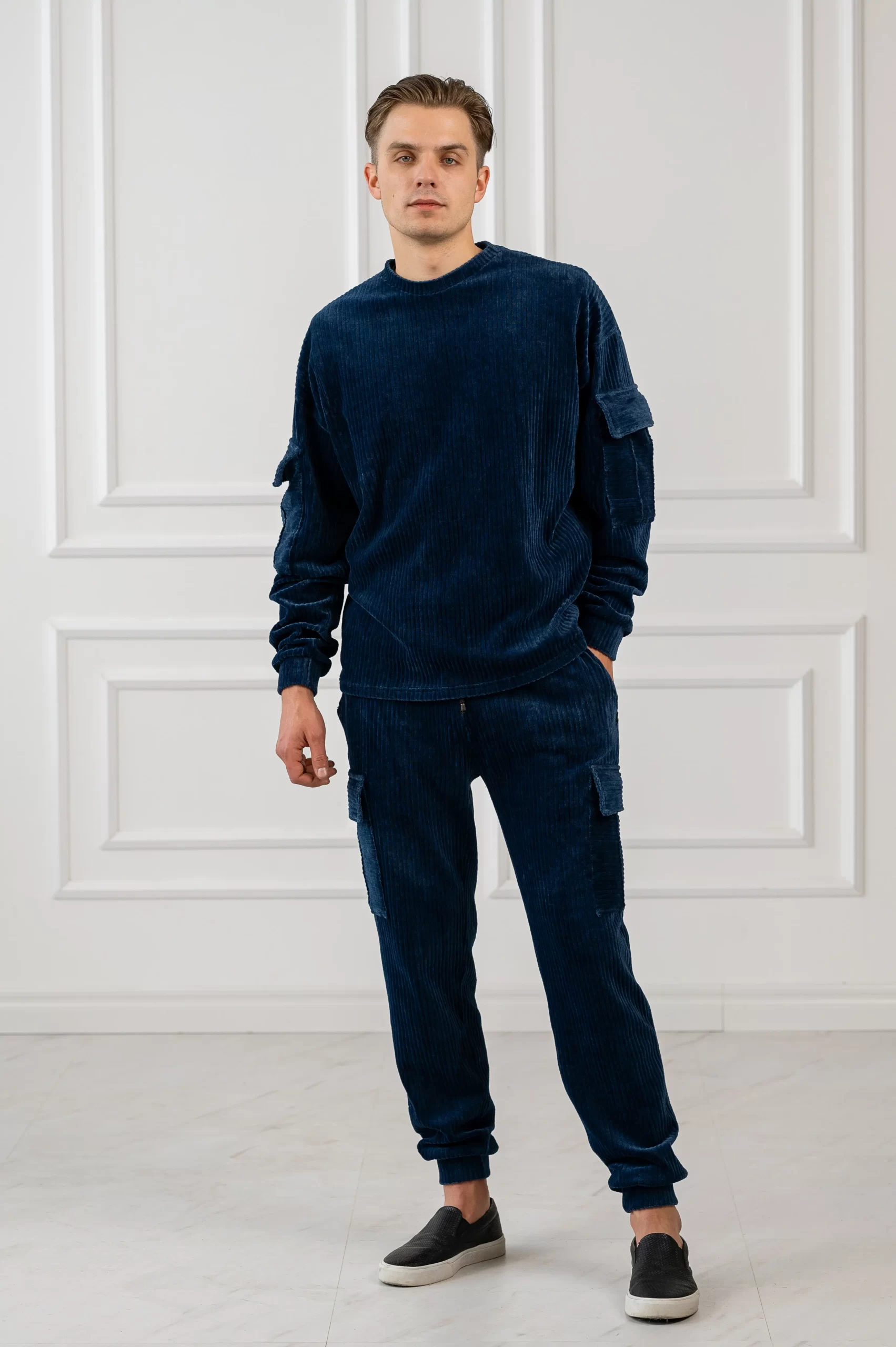 Indigo Man cargo pants - PPVELOUR.COM