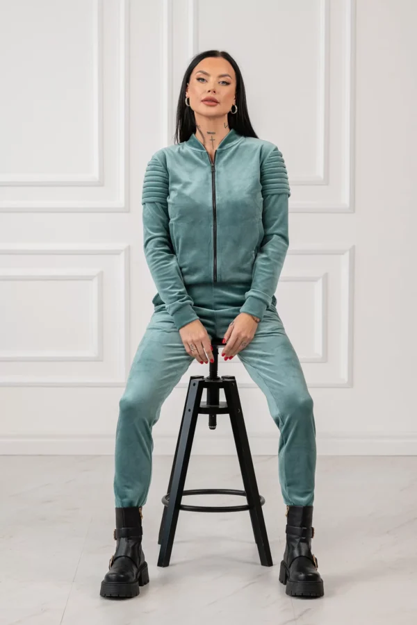 Velour jacket - Mint